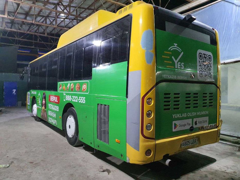 реклама автобусларга