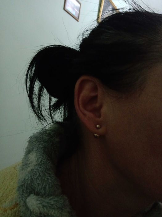 Золотые серьги 585