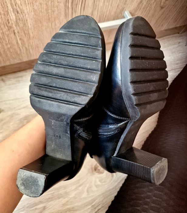 Botine de dama, piele naturala