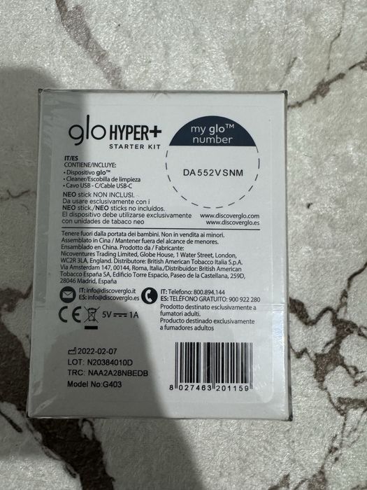 Vand glo hyper +