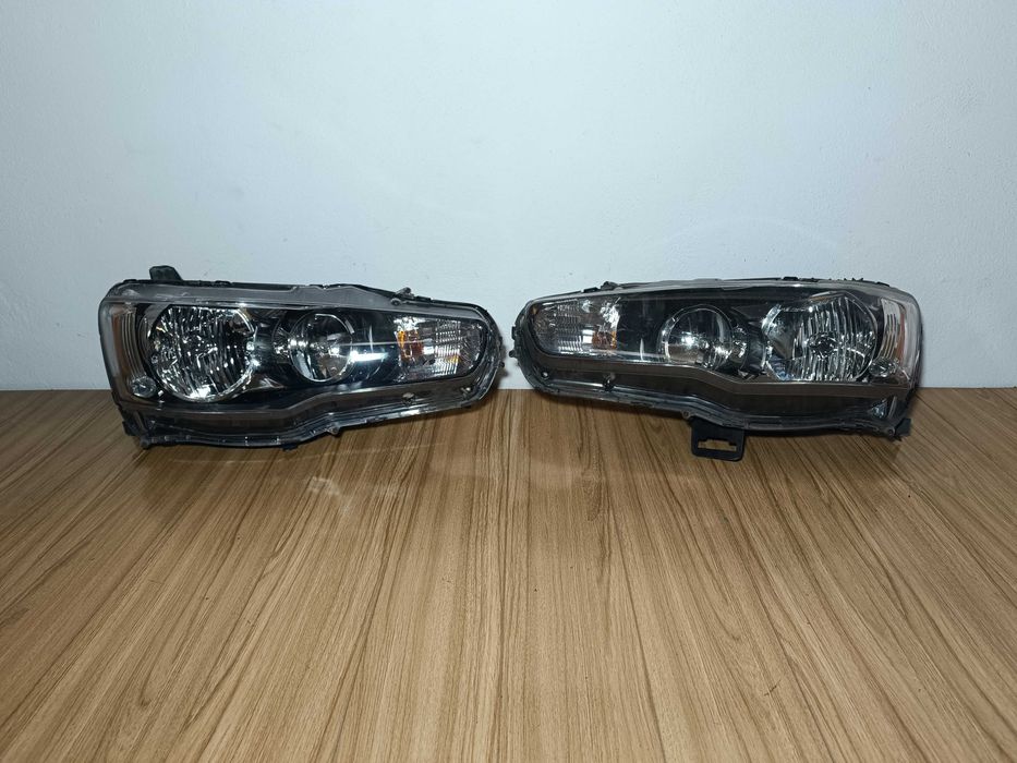 Фары 2шт Mitsubishi Lancer X 07-15 Митсубиси Ланцер 10 Оригинал Б/У
