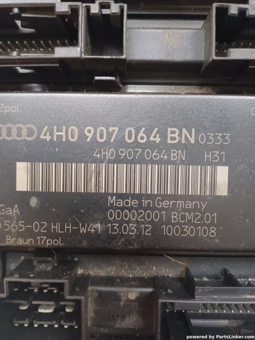 Calculator Confort Audi A6/S6 Iv Saloon (4G2, C7, 4Gc) [ 2010 - 2018 ]