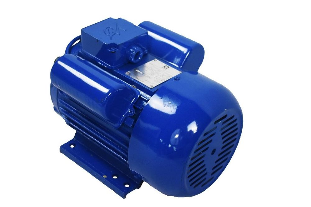 Монофазен Електро Двигател Ел. мотор с медни намотки Чугунен Корпус