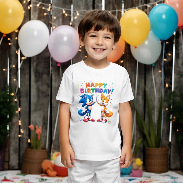 Детски тениски, Рожден ден, Соник, Sonic