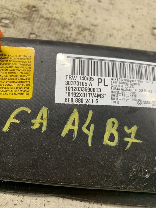 airbag scaun stanga fata audi a4 b7 - motorina 2005