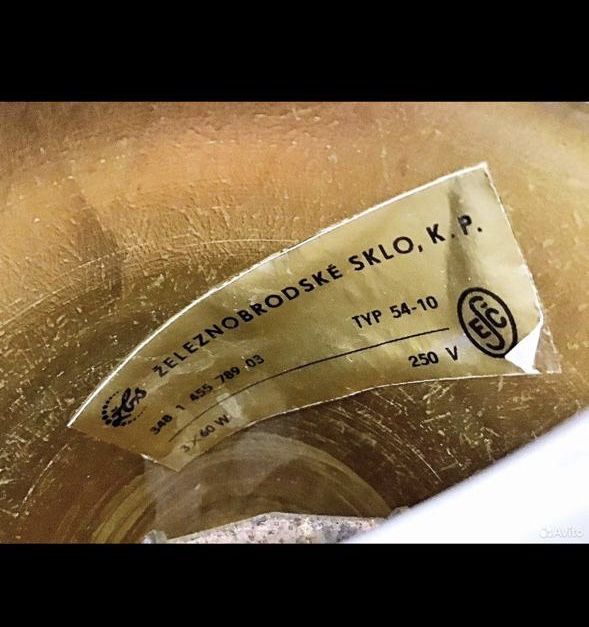 Люстра Чехословакия хрусталь 60000