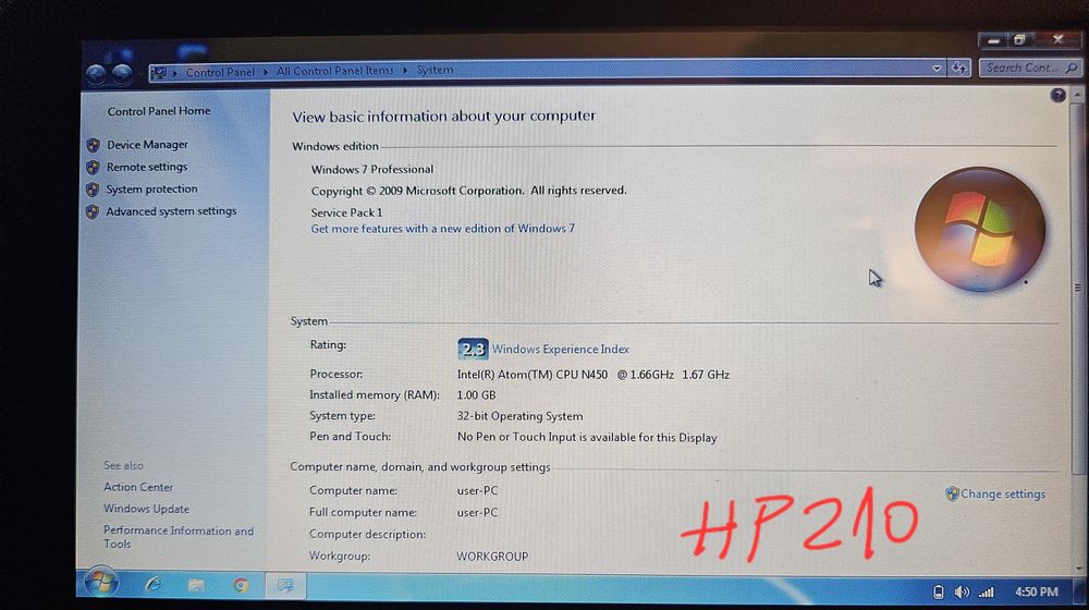 Laptop HP MINI 110 si HP MINI 210