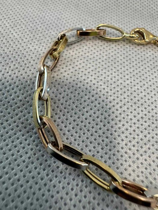 (Ag41) Bratara aur, 14K B5874 - Certificat de garanție!