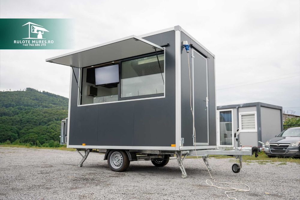 Rulota comerciala FAST FOOD, BURGER, FOOD TRUCK - PE STOC !!