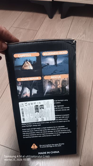 Lanterna led puternica bate la 500 m