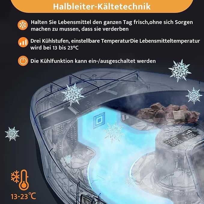 Автоматична хранилка за котки UBPET с мокра храна и охлаждане