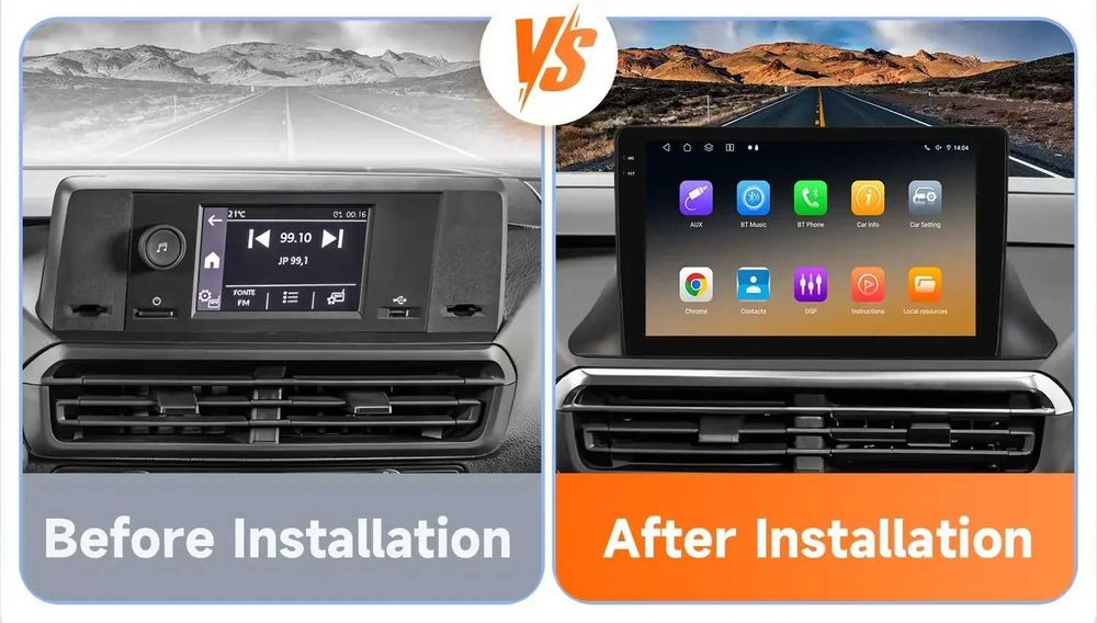 Мултимедия 10″ Android 14 OPEL VIVARO CITROEN JUMPY CARPLAY навигация
