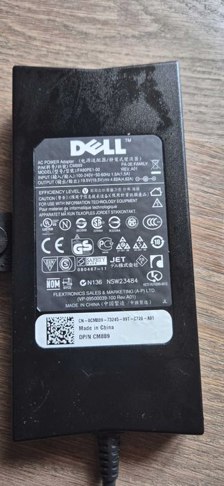 Incarcator DELL Original mufa groasa 19.5V (4.62A)