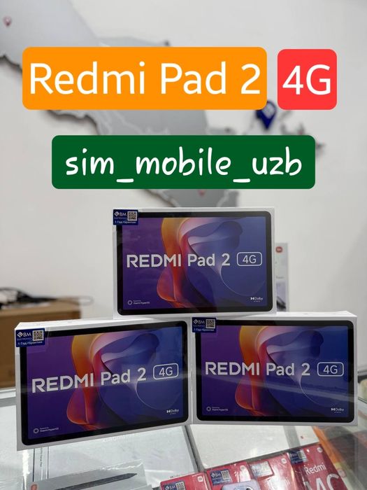 Redmi Pad 2 4G 2026 New Super Skidka+Garantiya+Dastavka