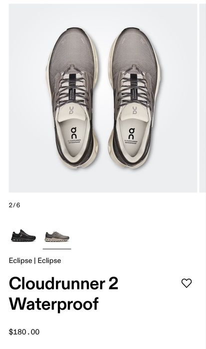 Оригинал On Cloudrunner 2 мужские кроссовки