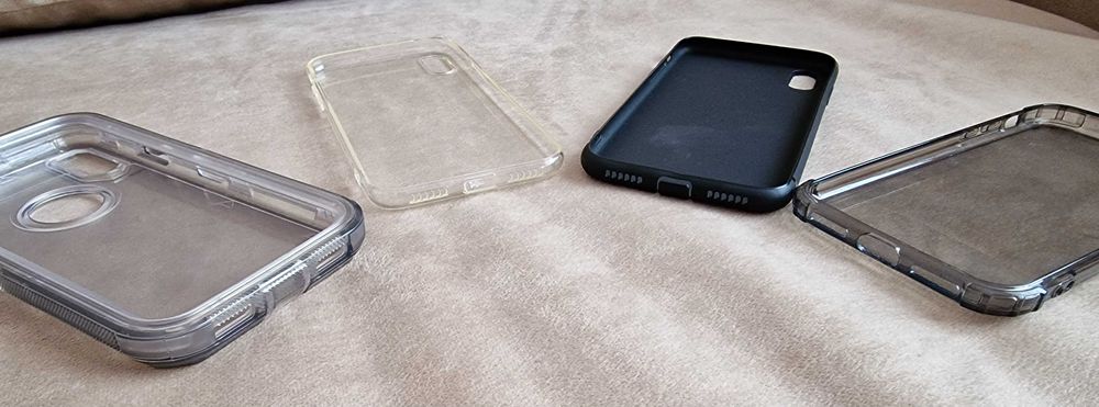 Huse Iphone X din silicon, plastic dur - noi