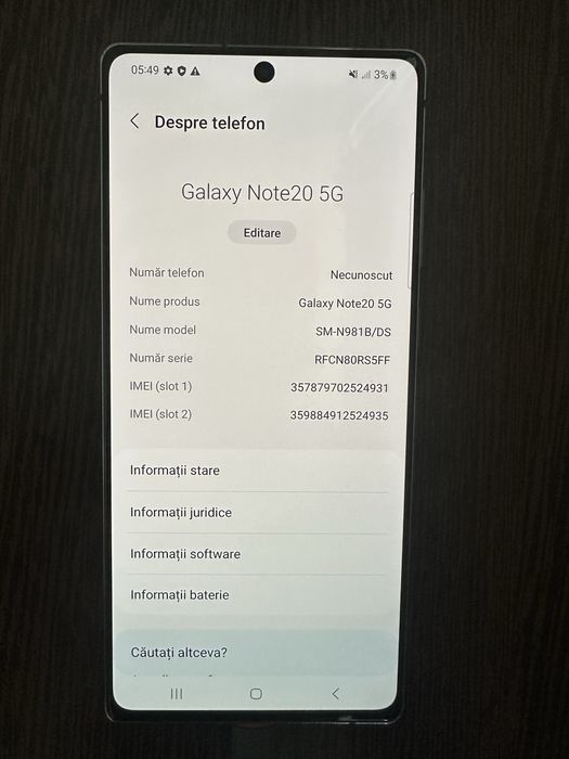 Samsung note20 5g