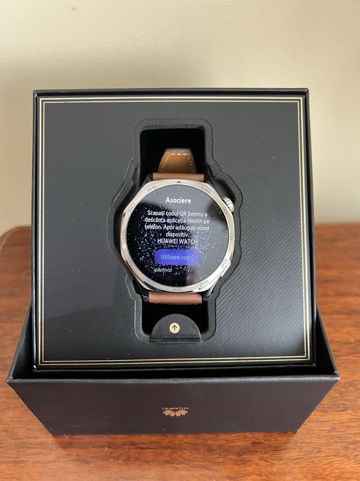 Smartwatch HUAWEI Watch GT 5 46mm, Brown Composite Leather Strap