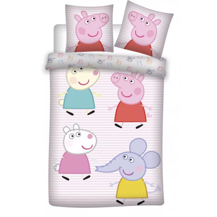 Детски спален комплект от 2 части Peppa Pig Little Friends прасенцето Пепа, за кошарa/малко легло