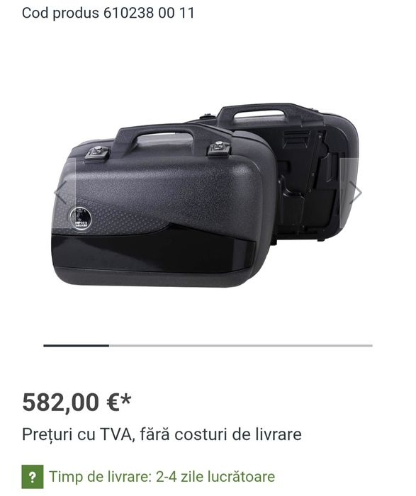 Vând cutii laterale MOTO Suzuki Bandit GSF 1250/650 - 2007/2011