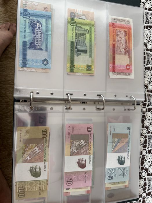 Clasor Bancnote vechi romanesti + mapamond