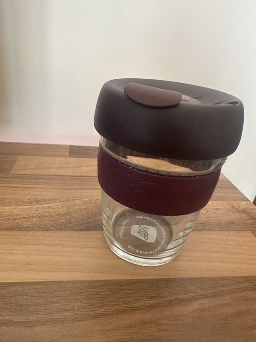 Стъклена термо чаша