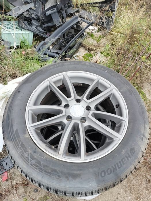 Jante 5×112 cu cauciucuri iarna 225/60R17 . VW Audi  Mercedes