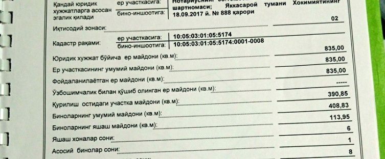 Земля в Яккасарайском районе