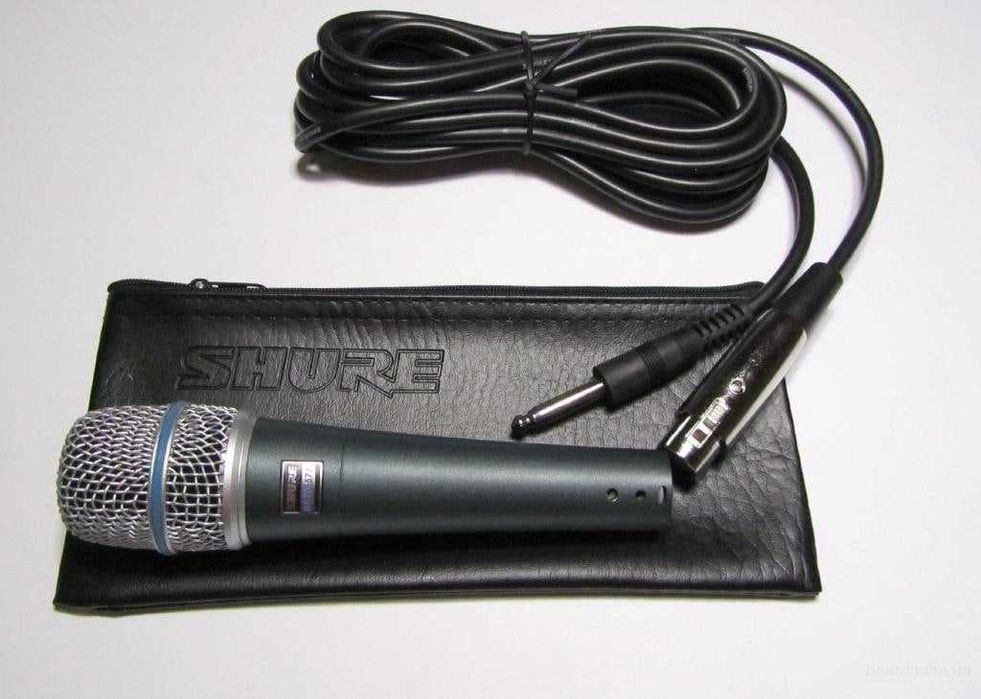 shure beta57a dynamic mikrofon kabellik