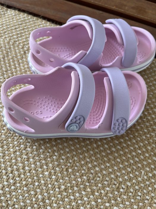 Sandale CROCS marime 24-25 lila-roz