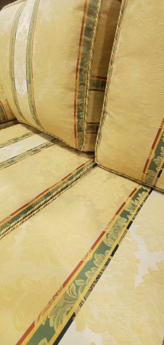 2x canapele (dublă și triplă) din catifea