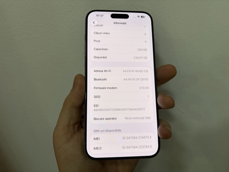 Iphone 15 Pro Max, 256 gb, Natural Titanium