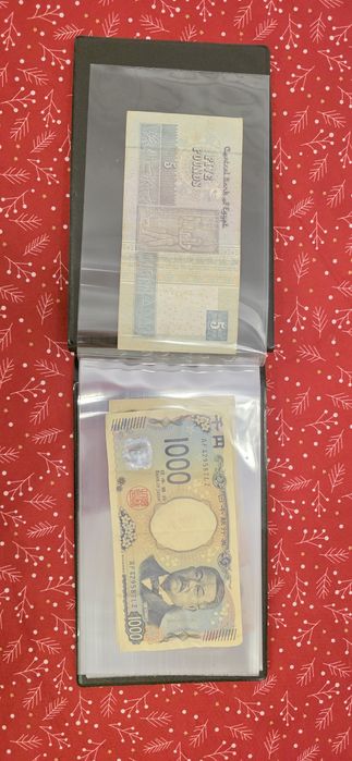 Vand album cu 20 bancnote.