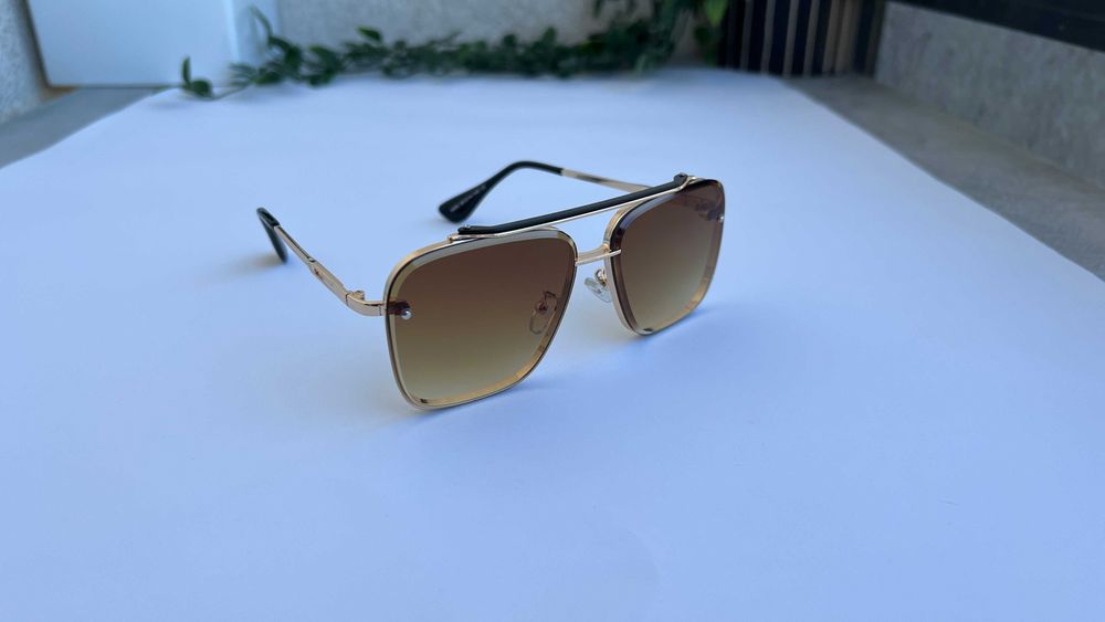 Ochelari de soare Dita Mach Six - Rama aurie Lentile maro degrade