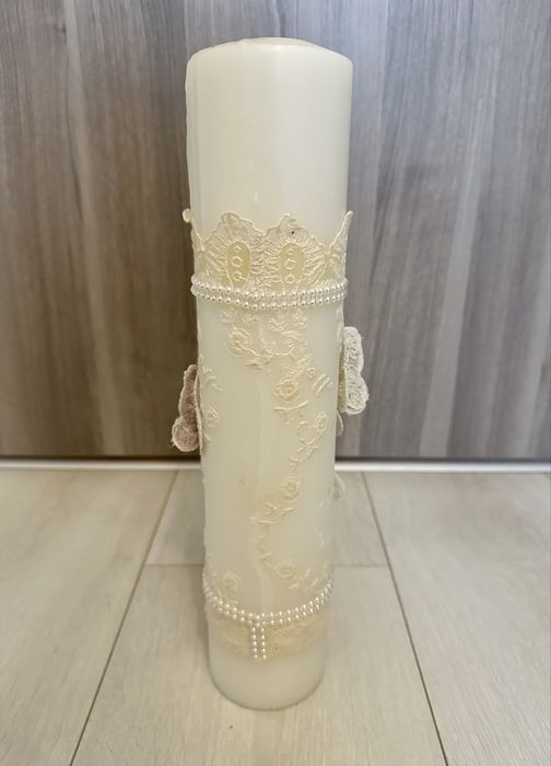 Lumânare botez fetițe, Andreeatex, folosită puțin