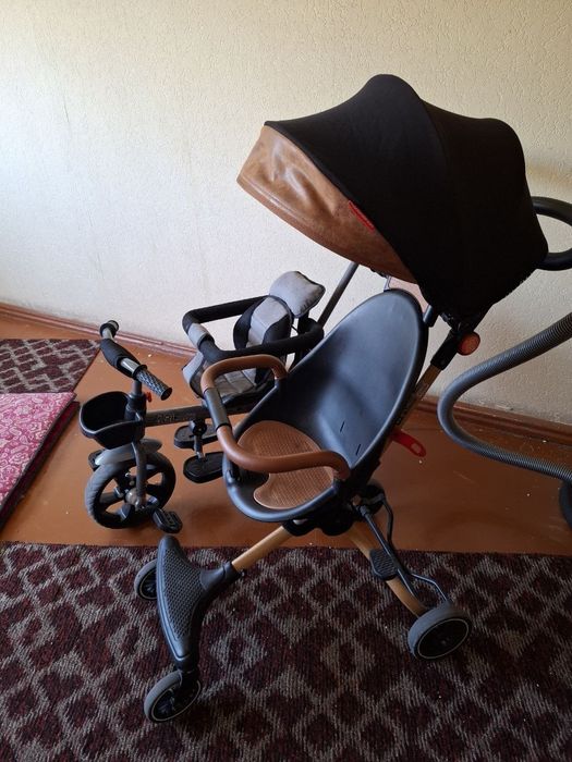 Велосипед и коляска