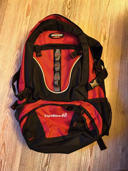 Rucsac munte Adventurer 5333 48L negru/roșu – nou, nefolosit