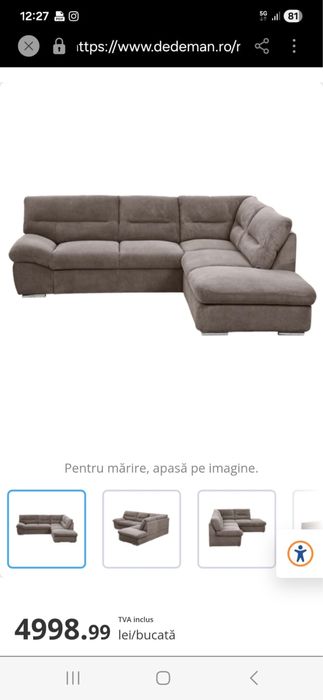 Coltar extensibil cu lada de depozitare - ca NOU