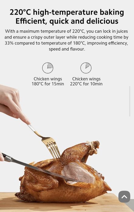 Аэрогриль, Xiaomi Smart Air Fryer 6.5L  New Super Skidka+Garantiya