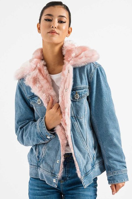 LIU JO – Дамско зимно яке с еко пух Размер: XL / IT:46 нов с етикети