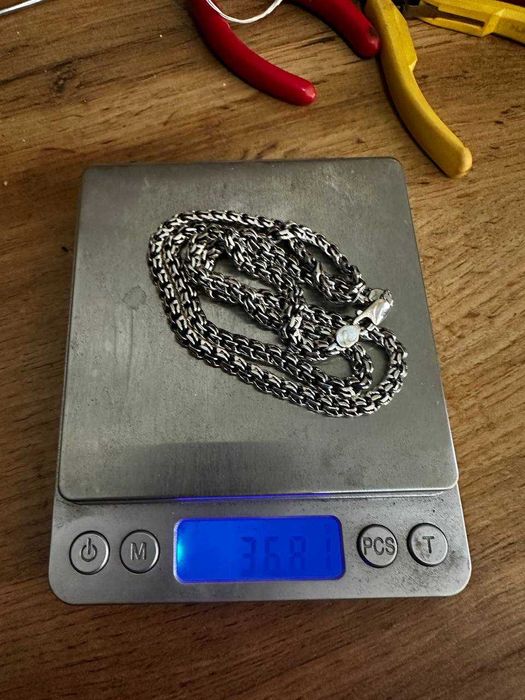 серебряная цепь бисмарк 36 грамм классическое универсальное