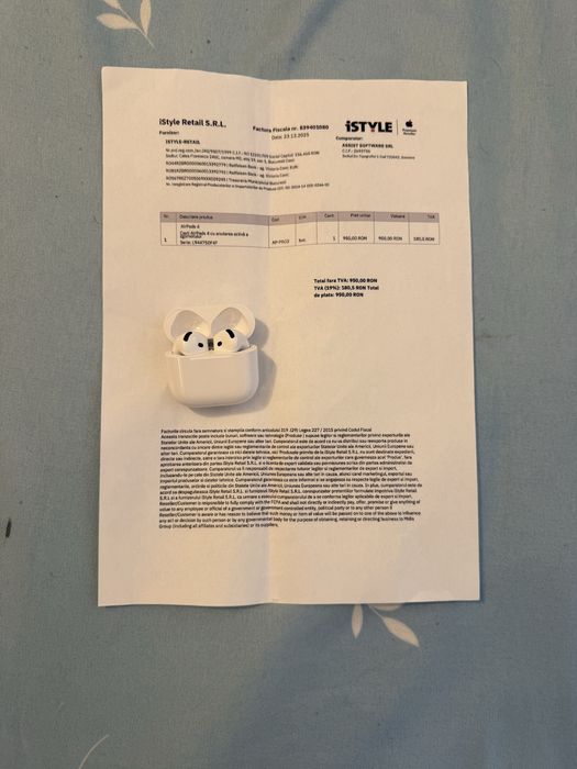 Airpods 4 2024 cu modul anc