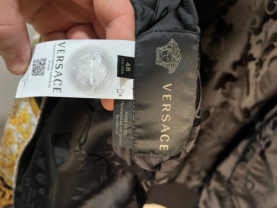Двулицево мъжко яке Versace Multicolor Reversible Bomber Jacket