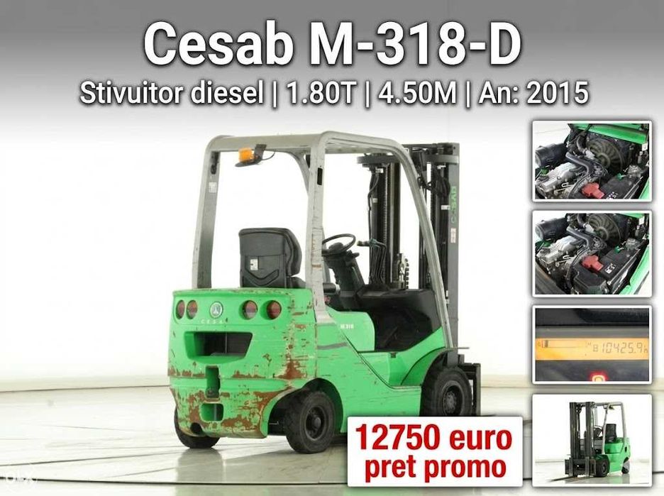 OCAZIE: Stivuitoare Diesel Import | Stare Top de la 7900 Euro | Rate