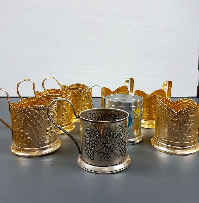 Подстаканники эпохи СССР.