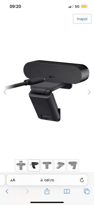 logitech brio 4 k streaming edition cu incarcator si stativ inclus !