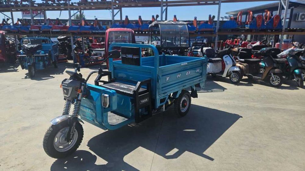 Triciclu electric cu  basculare hidraulica THOR Magnum 3 nou Agramix