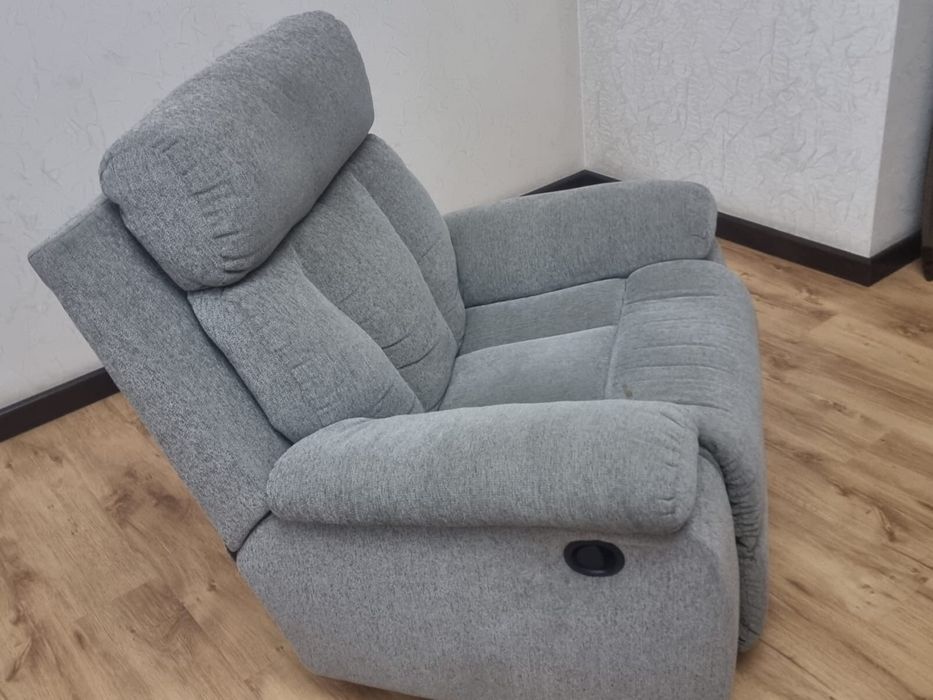 Кресло качалка серая
