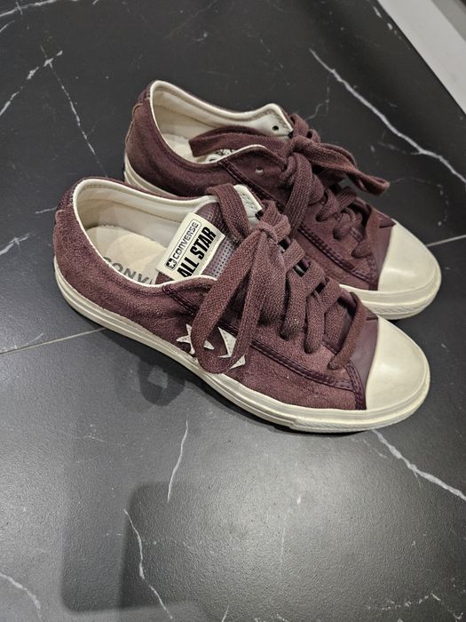 Кеды  конверсы бордовые Converse