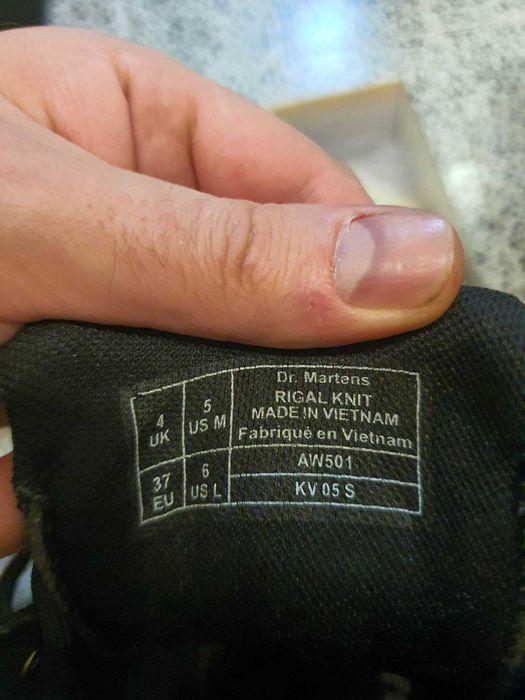 Dr martens Черни Боти/ботуши Knit Rigal с ортопедична стелка